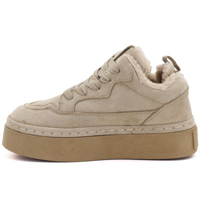 4. Big Star UU274187 Wasserdichte beige Plateau-Schneestiefel für Damen