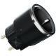 Shelly Wave Plug S LR Smart Z-Wave Steckdose, Schwarz