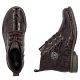 4. Damen-Ankle-Boots aus Lackleder, braun, Rieker 71205-25
