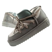 D.Franklin Damen Winter Schneestiefel Modische isolierte Stiefeletten Grau
