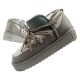 D.Franklin Damen Winter Schneestiefel Modische isolierte Stiefeletten Grau