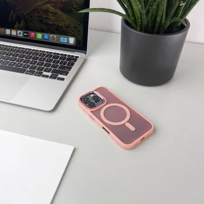 8. Wozinsky Fashion Case mit MagSafe für Samsung Galaxy S24 FE - Pink