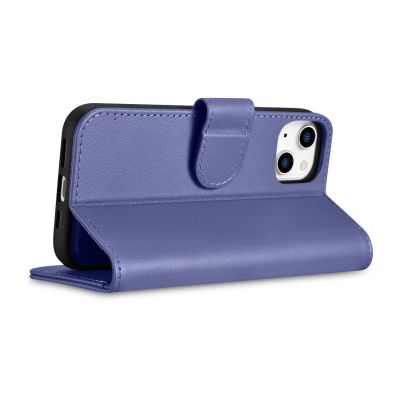 7. iCarer Wallet Case 2in1 Cover iPhone 14 Plus Anti-RFID Leder Flip Case Hellviolett (WMI14220727-LP)
