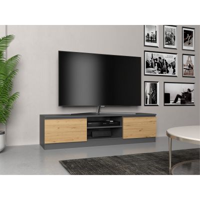 2. TV-Schrank 140x40xH36 anthrazit/artisan