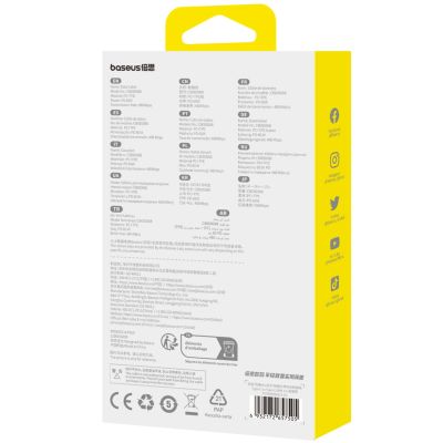 9. Baseus Free2Pull 60W USB-C Einziehbares Kabel – USB-C 1 m – Schwarz