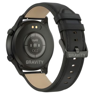 15. Smartwatch Gravity Black 2 Armbänder GT10-3