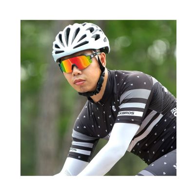 2. Rockbros polarisierte Sonnenbrille, 5 Gläser, grau