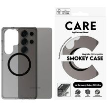 CARE by PanzerGlass Flagship Urban Combat Black QI Case für Samsung Galaxy S25 Ultra – Durchscheinender Rauch
