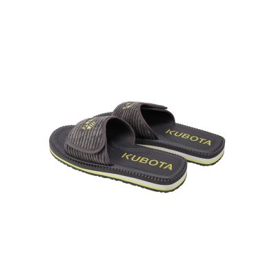 12. Kubota Flip-Flops aus Cord mit Klettverschluss, Graphit KUBKRZ-AW23-02-28