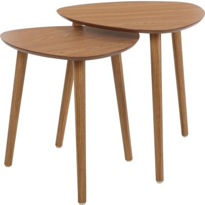7. Couchtisch-Set mit Holzplatte